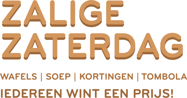 Zalige Zaterdag: wafels, soep, kortingen en tombola. Iedereen wint een prijs!